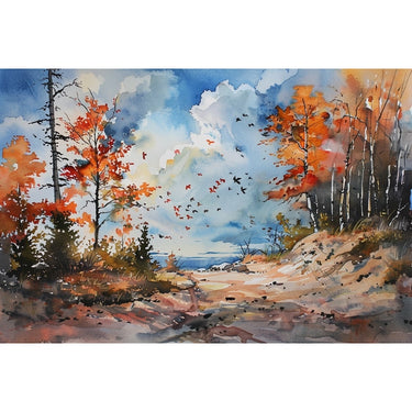 Abstract Landscape Canvas